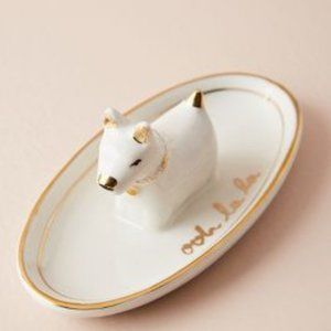 Anthropologie Storage & Organization - Anthropologie Handpainted White Dog Trinket Dish Anthropologie Storage & Organization - Anthropologie Handpainted White Dog Trinket Dish